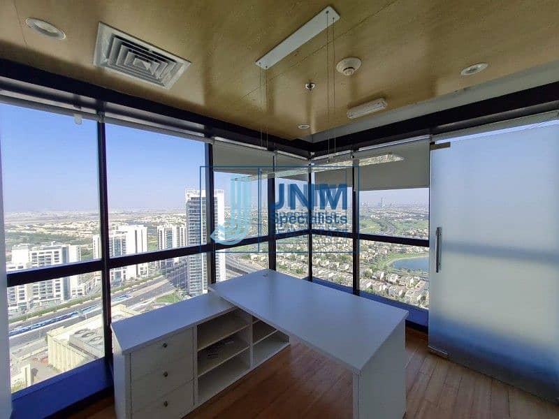 Furnished with Partitions| Arial View | High Floor