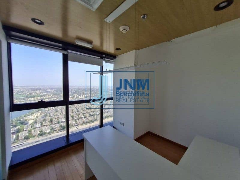 7 Furnished with Partitions| Arial View | High Floor
