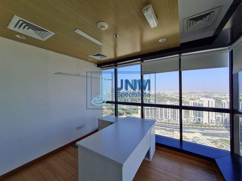 8 Furnished with Partitions| Arial View | High Floor