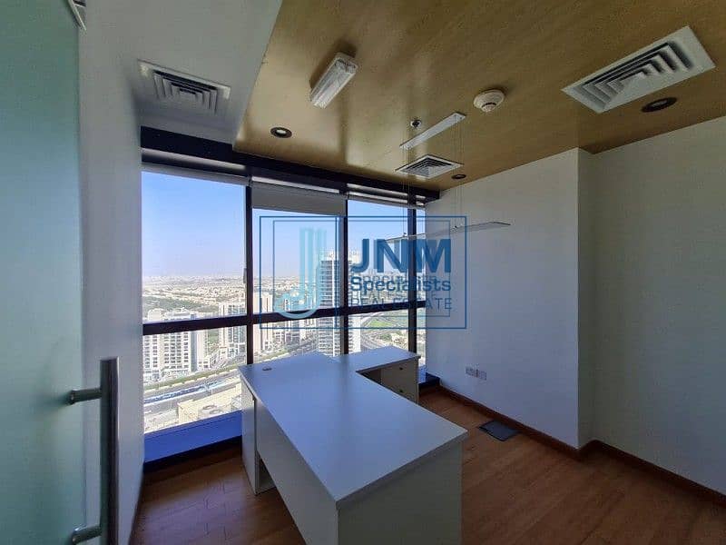 15 Furnished with Partitions| Arial View | High Floor