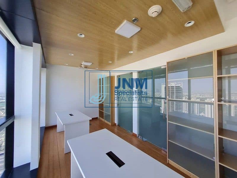 17 Furnished with Partitions| Arial View | High Floor