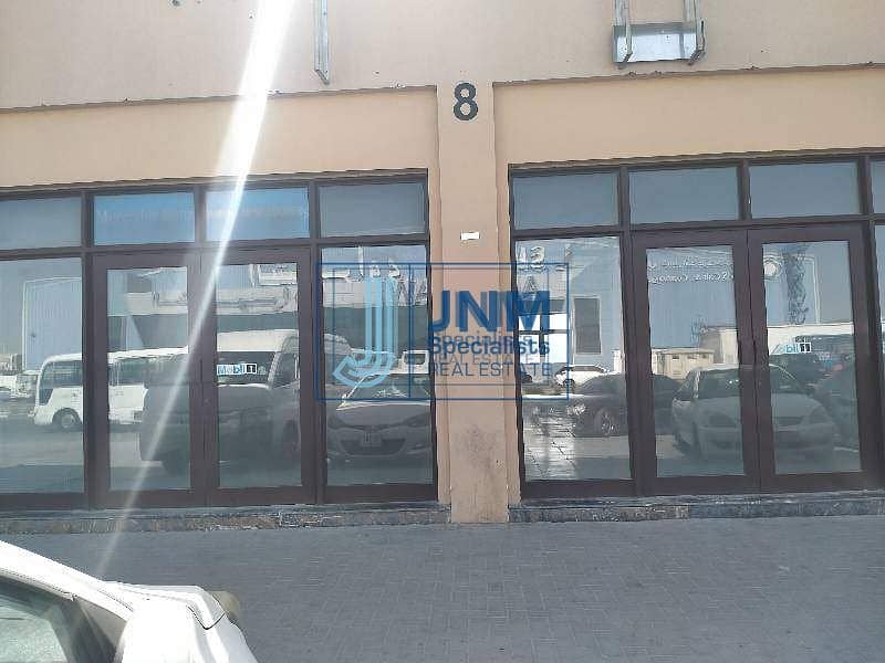 3 1812 Sq-Ft Shop for rent al quoz  main road faceing
