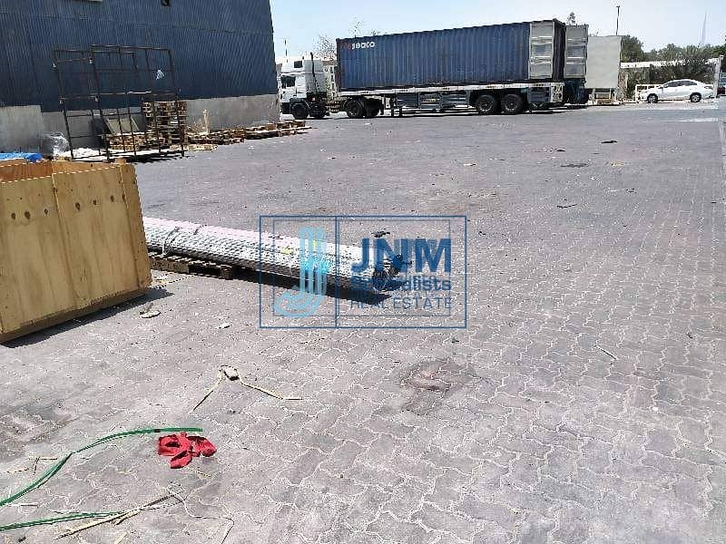 5 Commercial land with warehouse for rent in al quoz