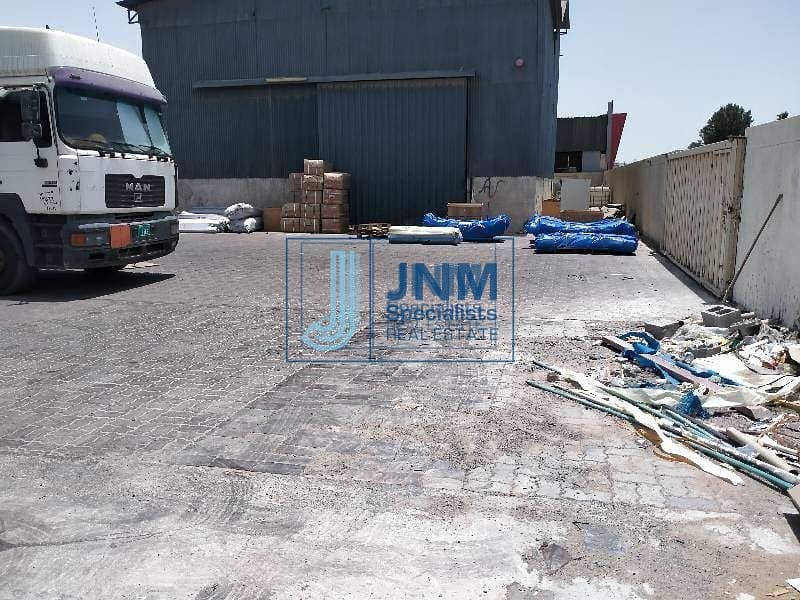 7 Commercial land with warehouse for rent in al quoz