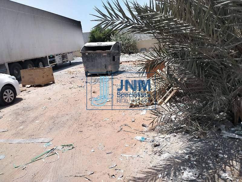 9 Commercial land with warehouse for rent in al quoz