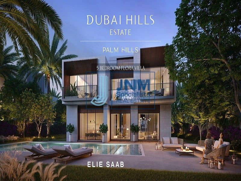 2 Exclusive | 5 BR CORNER | ELIE SAAB - Palm Hills Villa