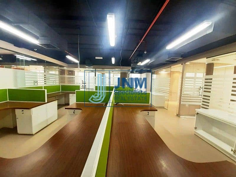 Semi Furnished | Arial View| High Floor