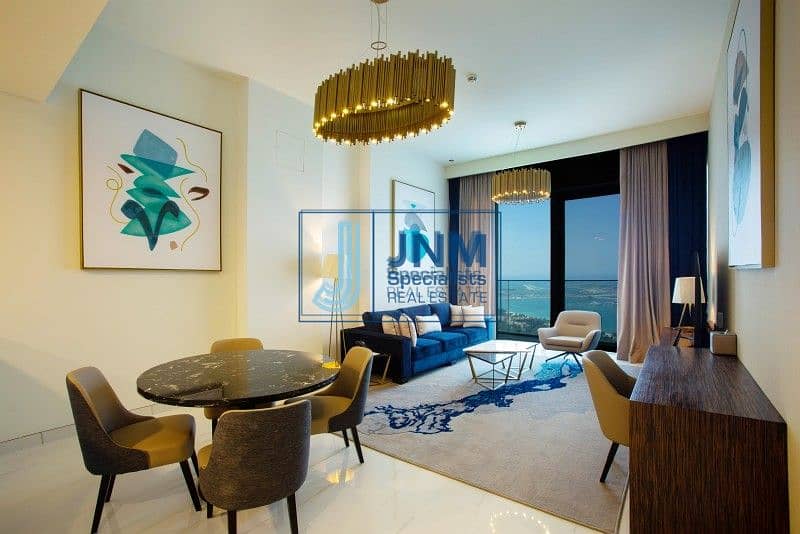 10 Fully Furnished 1 Bed with Full Sea View | Mid Floor