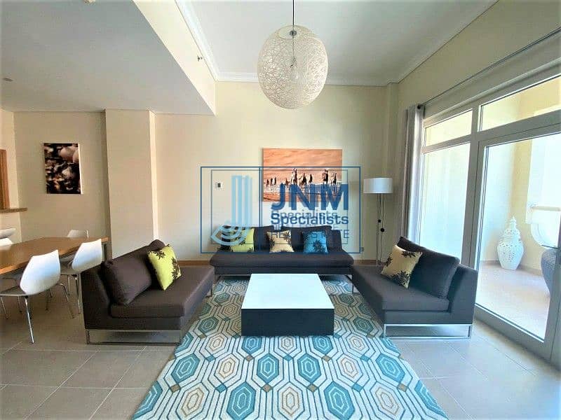City / Sea View | Furnished 1 Bed | Large Layout