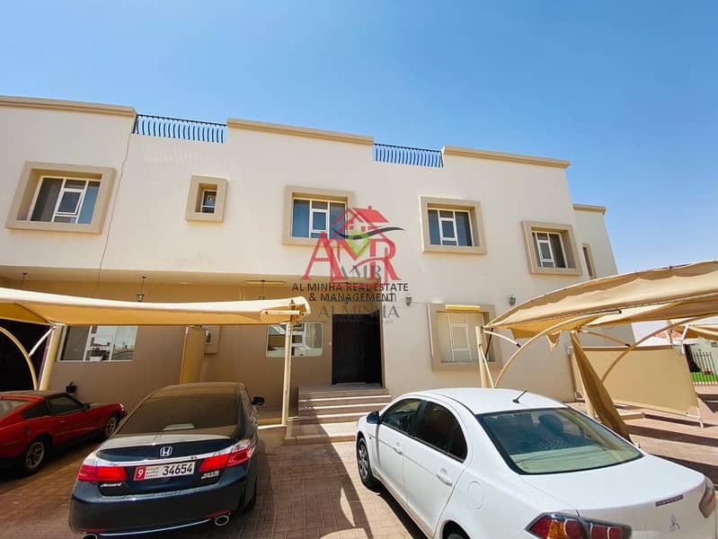 Easy access to Al Ain Abu Dhabi Roof Ground Floor villa / Shaded parking /