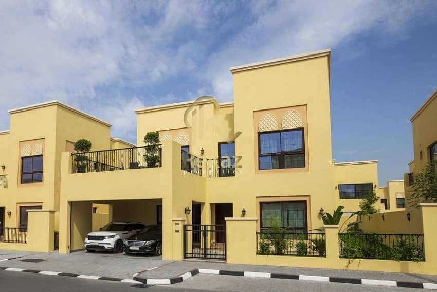 4 Your villa owns 4 rooms and a ready hall in Nad Al Sheba area without first payment and installments over 25 years