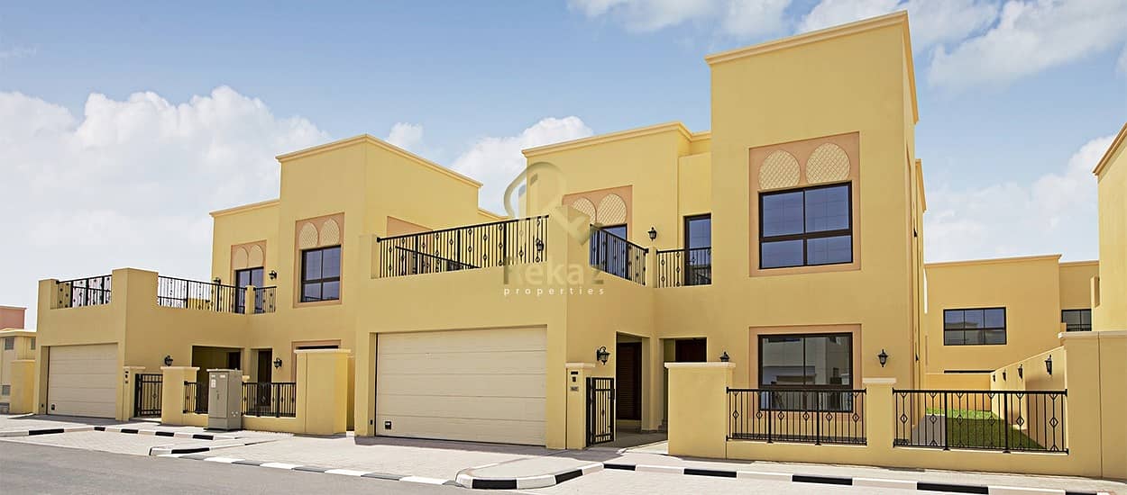 6 Your villa owns 4 rooms and a ready hall in Nad Al Sheba area without first payment and installments over 25 years