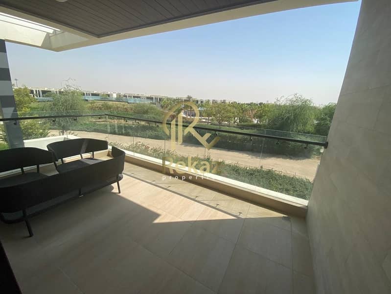 9 Own a villa in the heart of Dubai with golf view at an amazing price and 4 years installments