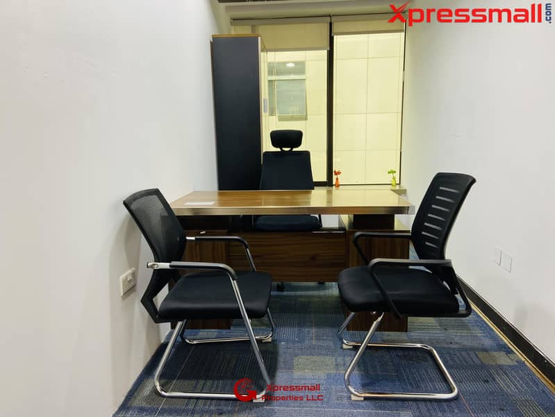 3 No Commission - Furnished and Separate Office Space in Business Center On Monthly Basis And Yearly