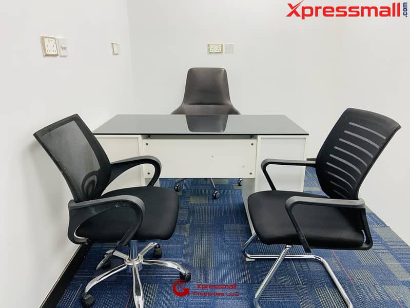 4 No Commission - Furnished and Separate Office Space in Business Center On Monthly Basis And Yearly