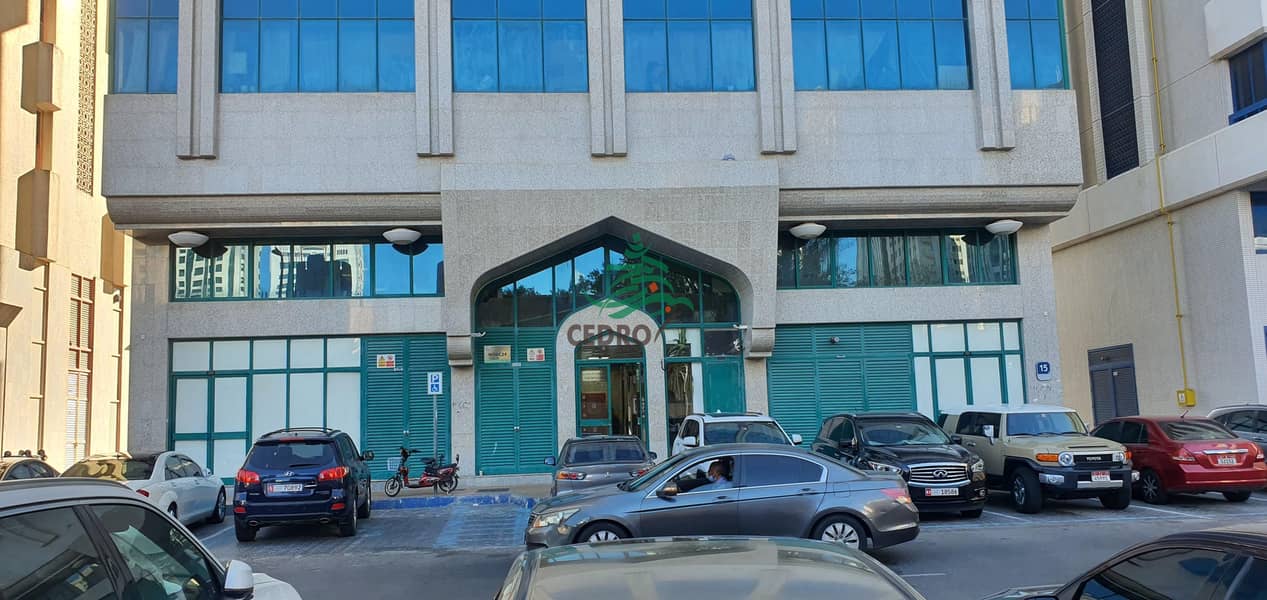 18 Office Space  In Khalidiya Main Road  with prime location