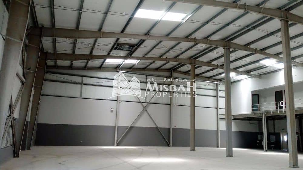 Cheap rent:AED 35/sqft, No Tax-Commercial warehouse(12 Nos) 10000 sqft each with offices, 80KW power