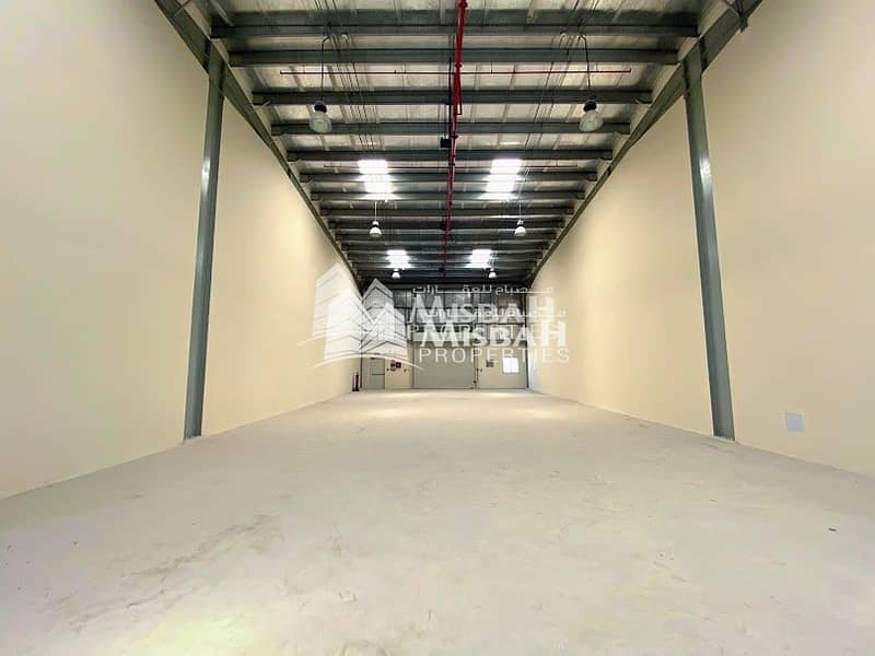 3 AED 21/- per sqft Inc. Tax: Brand new 4361 sqft Commercial warehouse 9 meter height