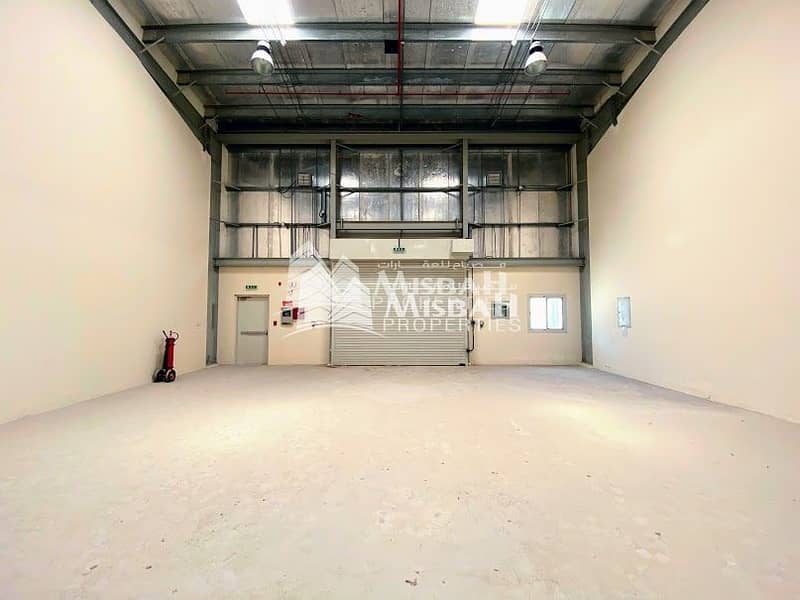 5 AED 21/- per sqft Inc. Tax: Brand new 4361 sqft Commercial warehouse 9 meter height