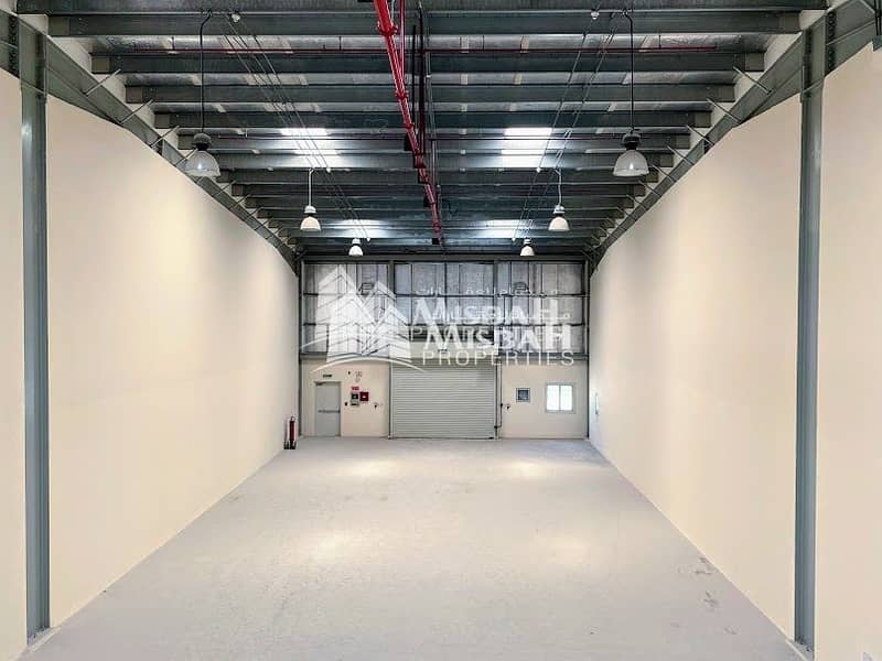 7 AED 21/- per sqft Inc. Tax: Brand new 4361 sqft Commercial warehouse 9 meter height