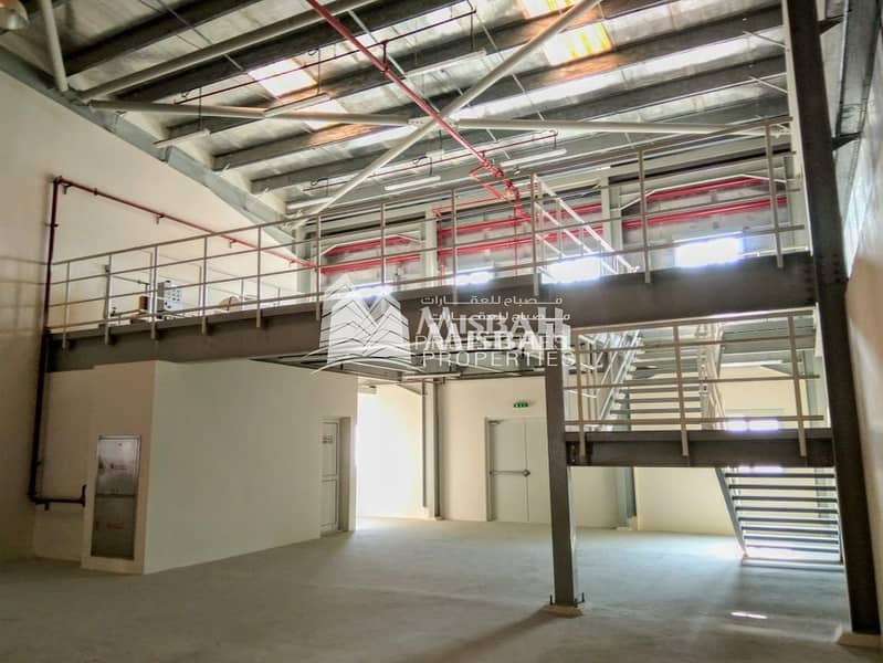 9 AED 21/- per sqft Inc. Tax: Brand new 4361 sqft Commercial warehouse 9 meter height