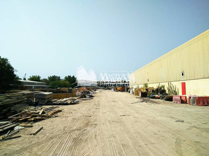 4 Cheap Rent: Commercial Open land with warehouse : 111000 sqft Land with warehouse