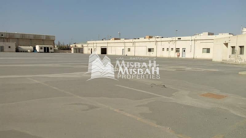 6 Cheap Rent: Commercial Open land with warehouse : 111000 sqft Land with warehouse