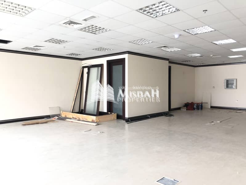 8 1345 sq. ft Fitted Office for Rent in Al Garhoud with Free Chiller and Two parking