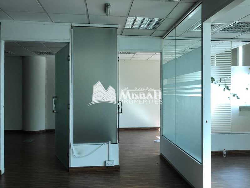 7 1202 sq. ft Fully Fitted Office @ AED 60 with One month Grace period on Zabeel Rd near Ansar Gallery