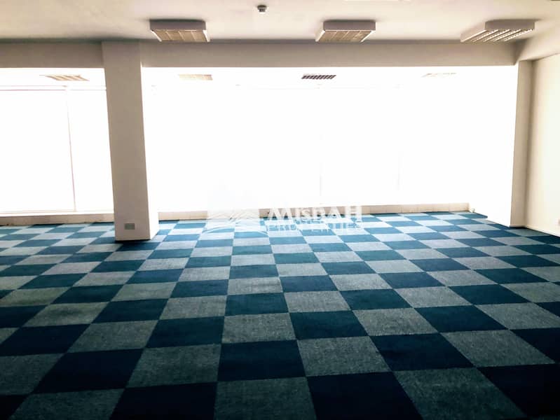 3 1000 sq. ft - 3692 sq. ft @ AED 55 | Fully Fitted Office with Free Chiller near Abu Hail Metro