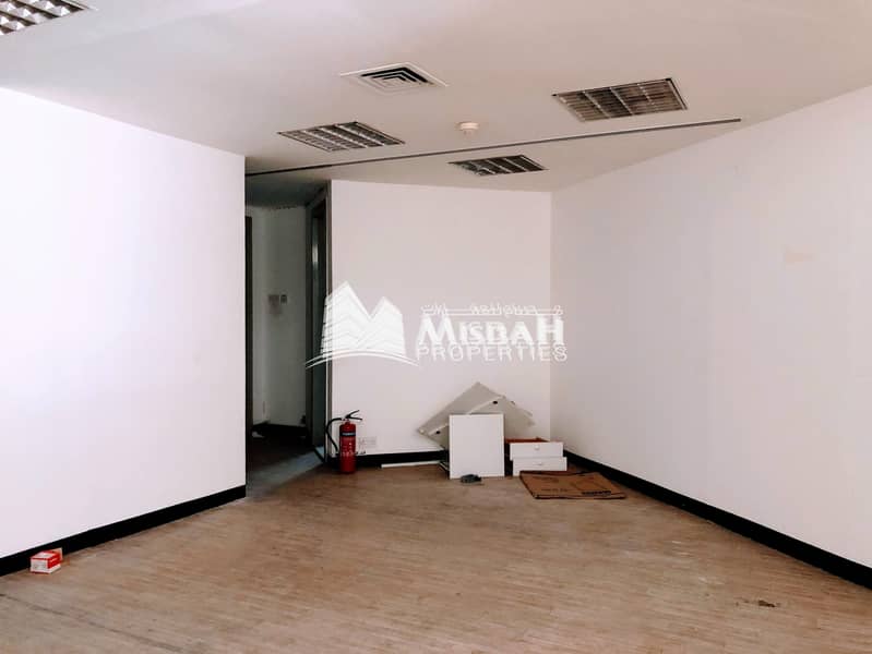 6 1000 sq. ft - 3692 sq. ft @ AED 55 | Fully Fitted Office with Free Chiller near Abu Hail Metro