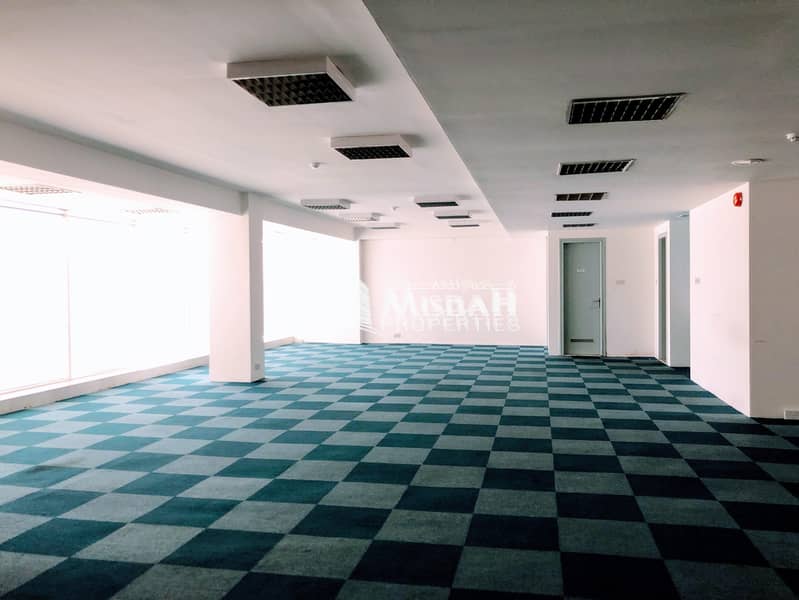 7 1000 sq. ft - 3692 sq. ft @ AED 55 | Fully Fitted Office with Free Chiller near Abu Hail Metro
