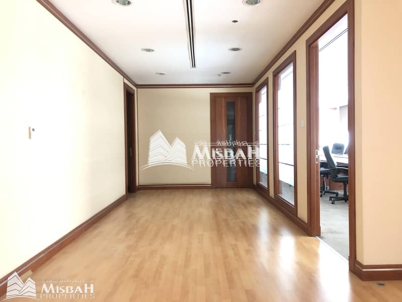 Fully Customized Fitted Office with partitions in a Chiller Free Building | Al Garhoud
