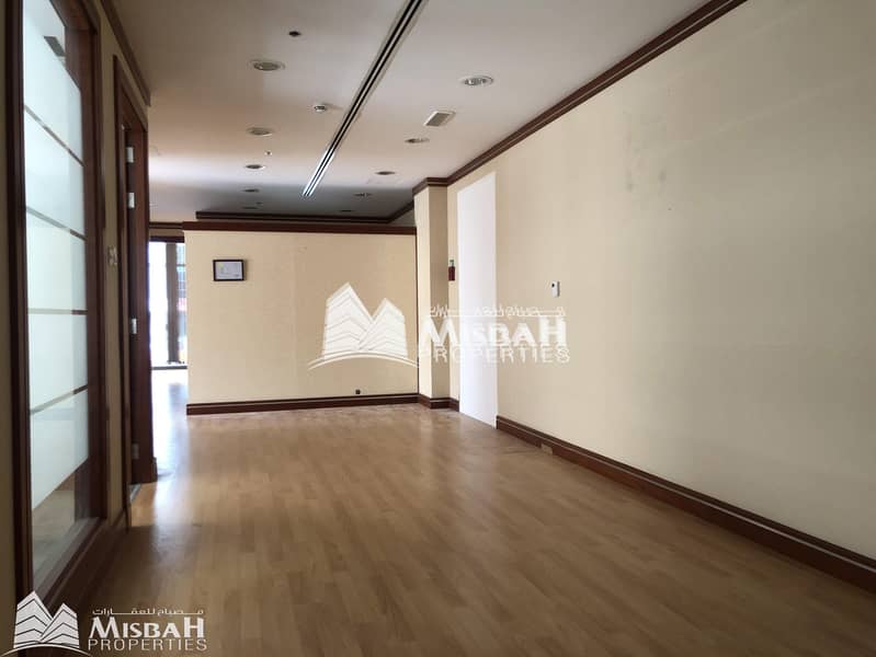 2 Fully Customized Fitted Office with partitions in a Chiller Free Building | Al Garhoud