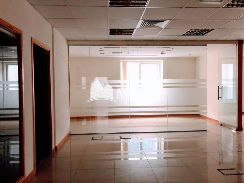 13 891 sq. ft to 2074 sq. ft | AED 50/sq. ft | Chiller Free | upto 2 Months Free | Fully Fitted Office in OUD METHA