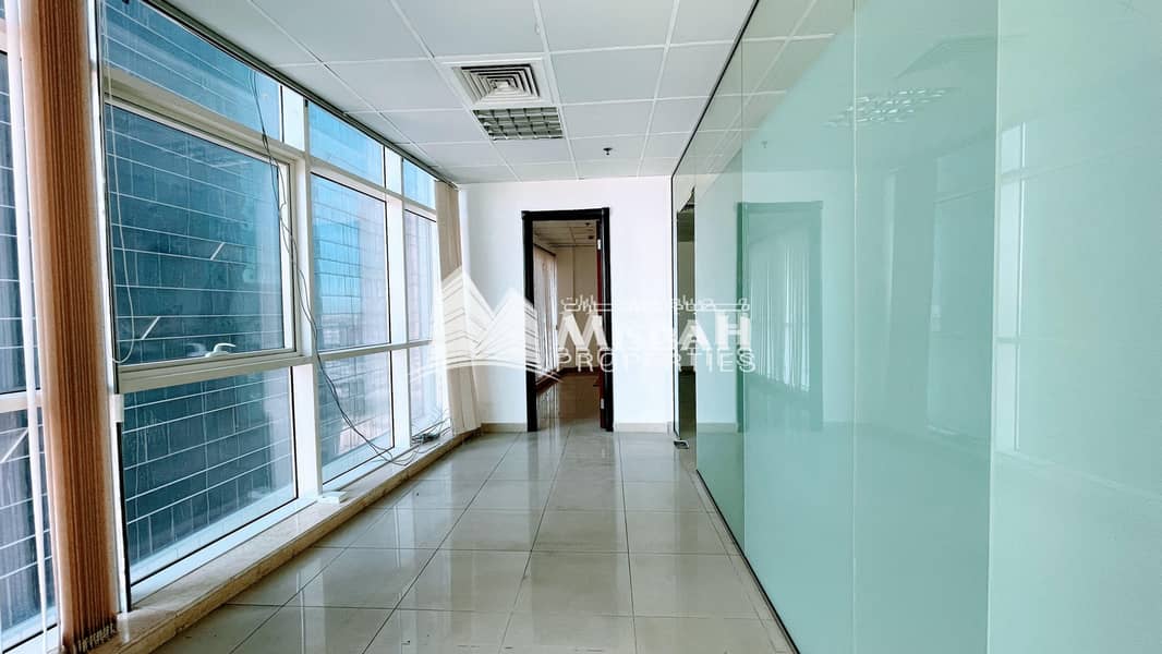 13 1095 sq. ft to 1148 sq. ft.  Fully Fitted Glass partitioned Office near Stadium Metro