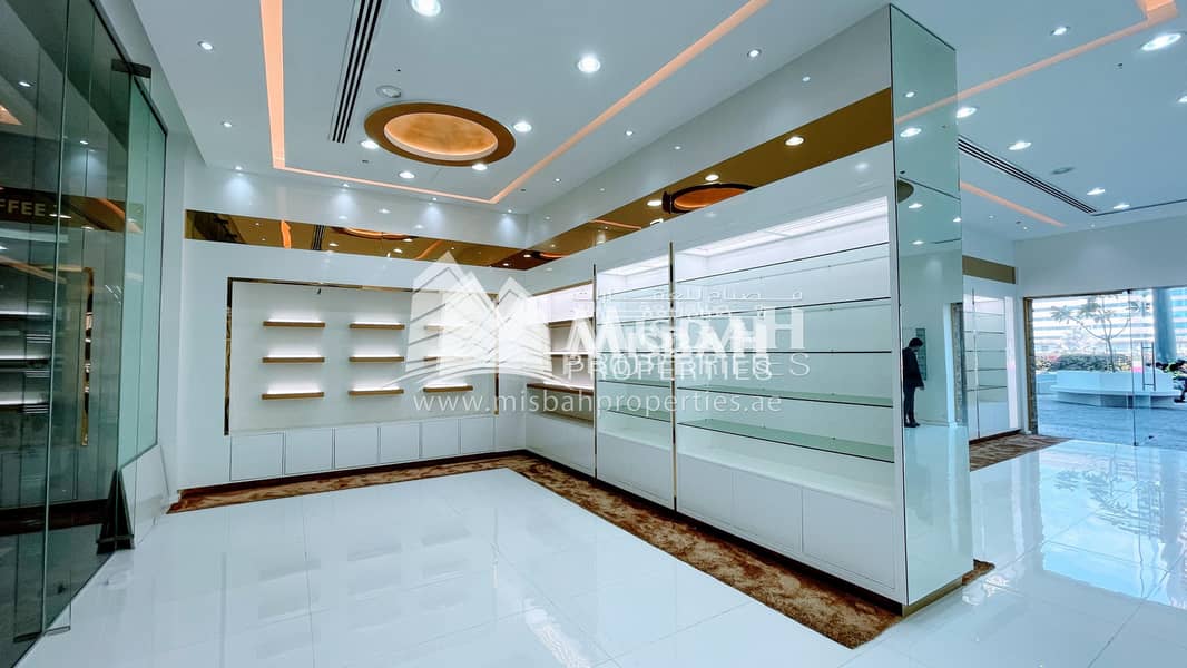 4 1094 sq. ft. Fully Fitted Ready Shop facing Main Road in Jumeirah One.