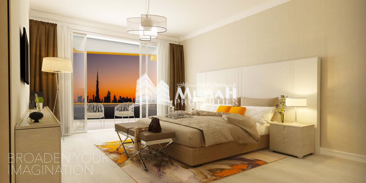 5 One Bedroom Apartment in Al Jaddaf with Huge Balcony and Completion April 2022