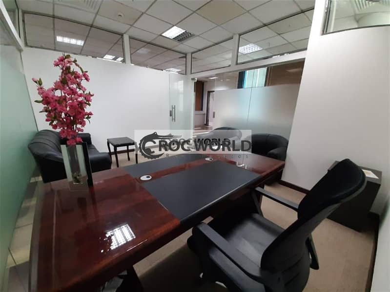 4 Best Deal | One Month Free | Furnished Independent Office | Free Wifi & DEWA | Close to Metro Station