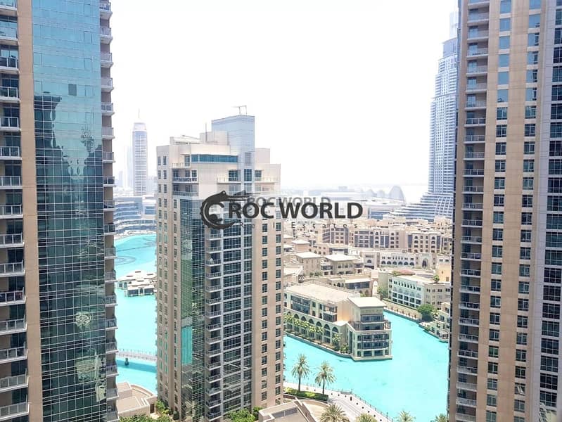 2 Bedroom Apartment with Balcony | Full Burj Khalifa and Fountain View