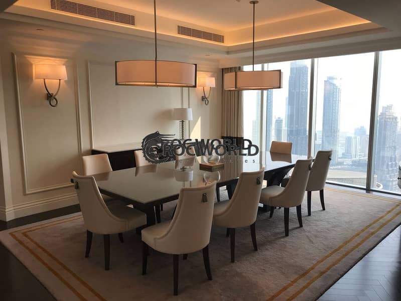 6 Fully Furnished 4 Bedroom + Maids + Study Penthouse with Stunning Full Burj Khalifa Fountain View