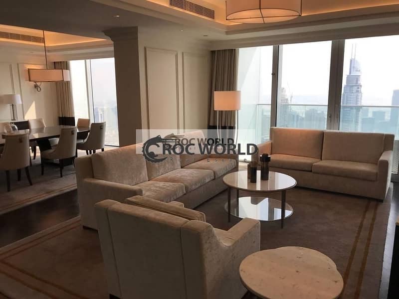 5 Luxury 4 Bedroom + M | Stunning Burj Khalifa & Fountain Views |  Perfect Location