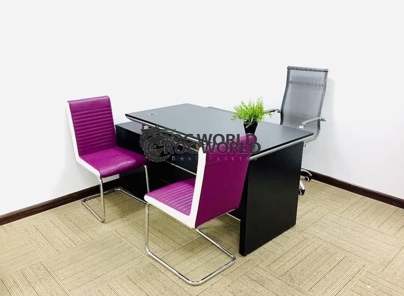 7 Fully Furnished|No Commission|Flexi Desk AED 6