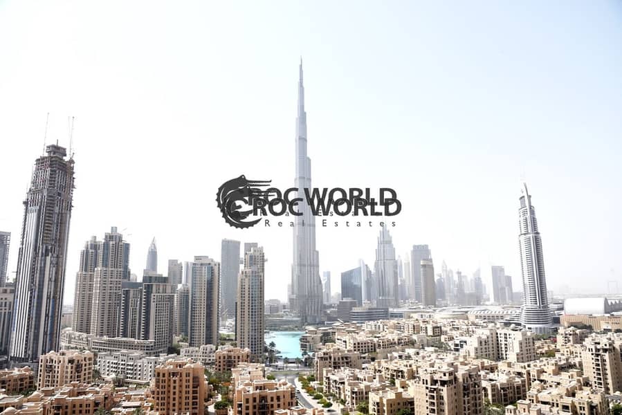 3 BR + Maids|Full Burj Khalifa View|Chiller Free