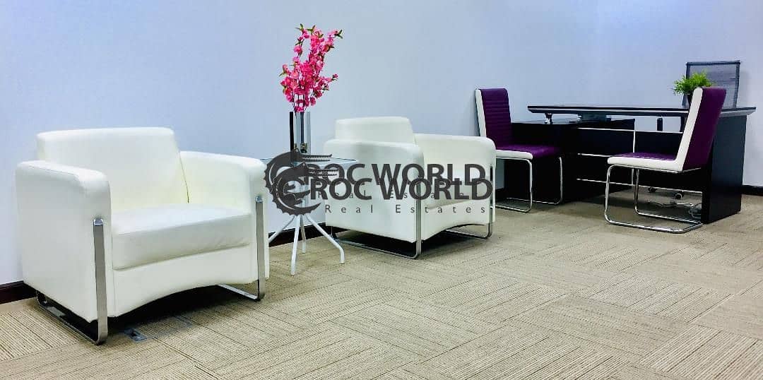 5 Fully Furnished Office |No Commission| AED 17