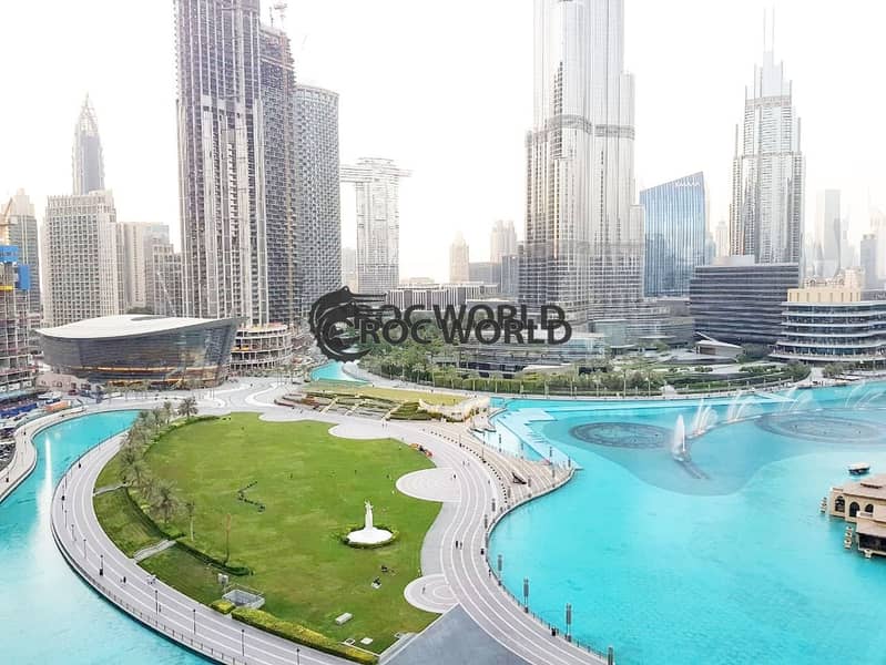 3 BR+Maids|Fully Furnished|Burj Khalifa & Fountain View