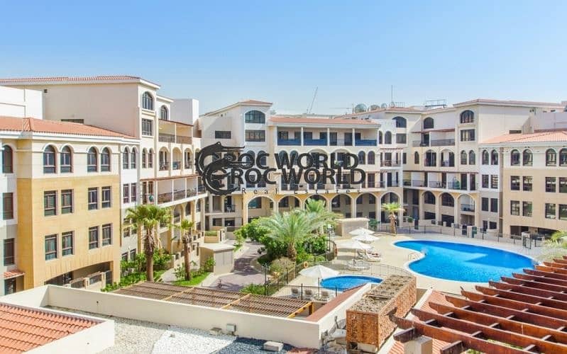 Stunning Pool View | Amazing 1 Bed Duplex | Spacious Terrace Chiller free