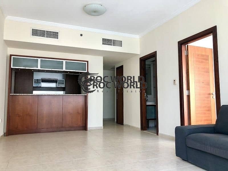 4 Chiller Free | Partially Furnished 1BR + Laundry | Marina View | Close to Dubai Tram