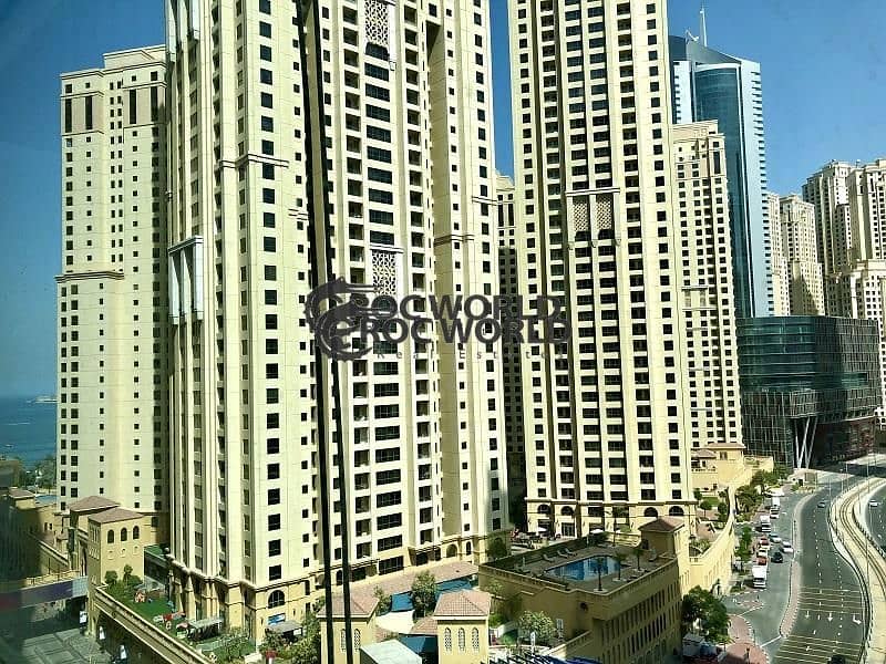 15 Chiller Free | Partially Furnished 1BR + Laundry | Marina View | Close to Dubai Tram