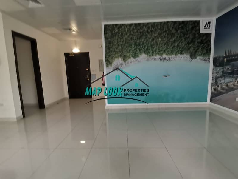 2 OFFICE FOR || Rent in Brand New Building || 46.800 || located at prime located opposite main bus terminal Al Nahyan